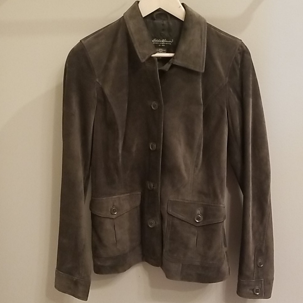 Eddie Bauer Green Suade Blazer